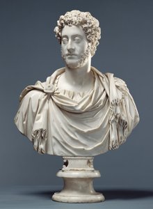 Busto do imperador Commodus, c. 180-85 AD (mármore)